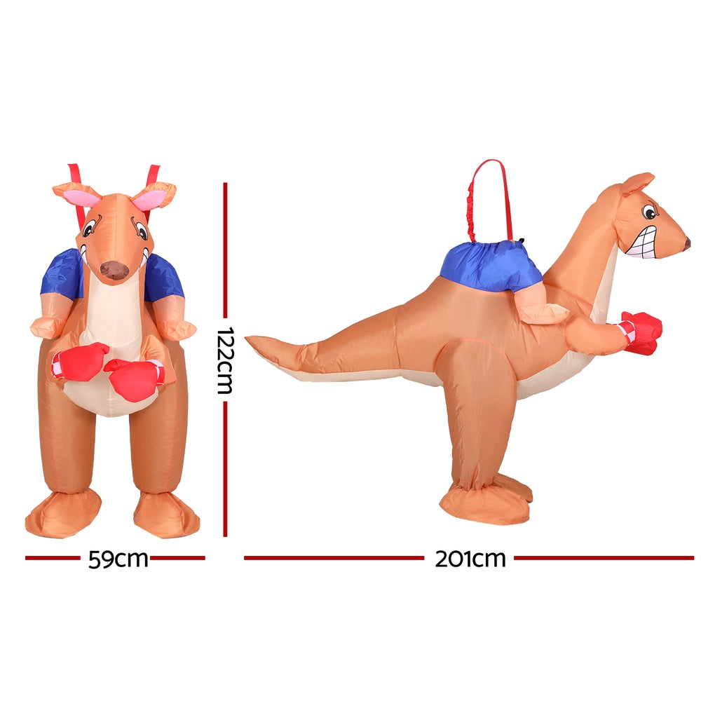 Inflatable Kangaroo Costume Adult Suit Blow Up Party Fancy Dress Halloween Cosplay