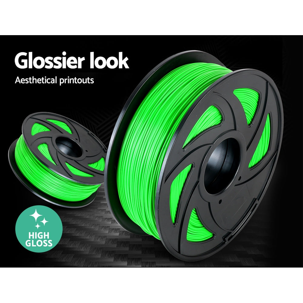3D Printer Filament PLA 1.75mm 1kg per Roll Green