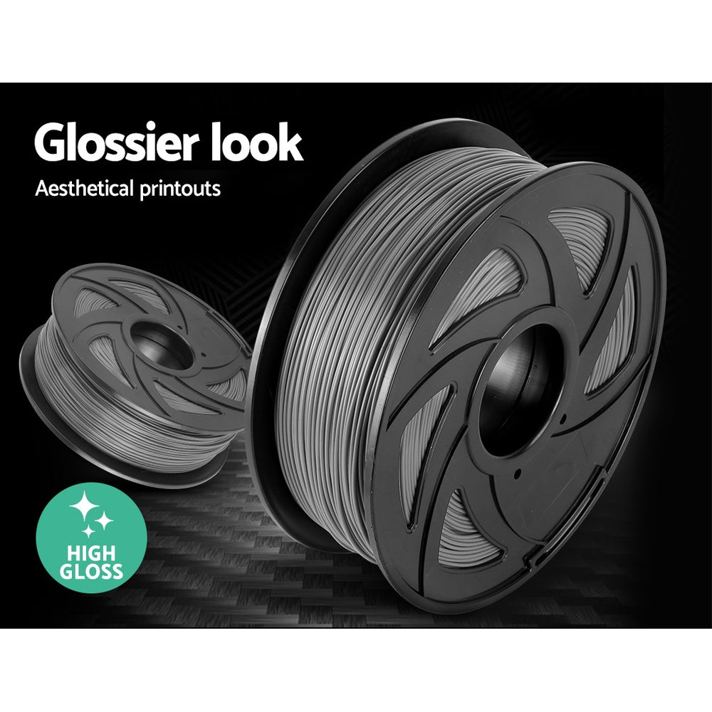 3D Printer Filament PLA 1.75mm 1kg per Roll Grey
