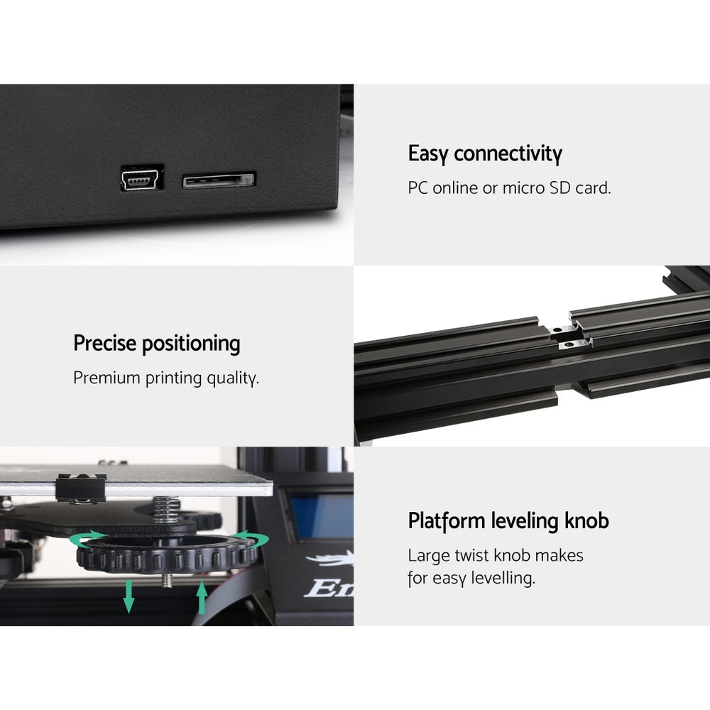 Creality 3D Ender 3 3D Printer Resume Printing High Precision 220*220*250mm