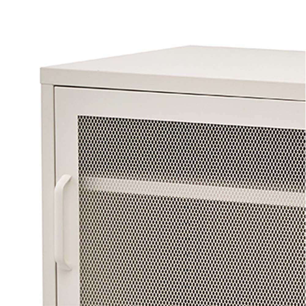 ArtissIn Buffet Sideboard Mesh Door Cabinet - DOUBLE White