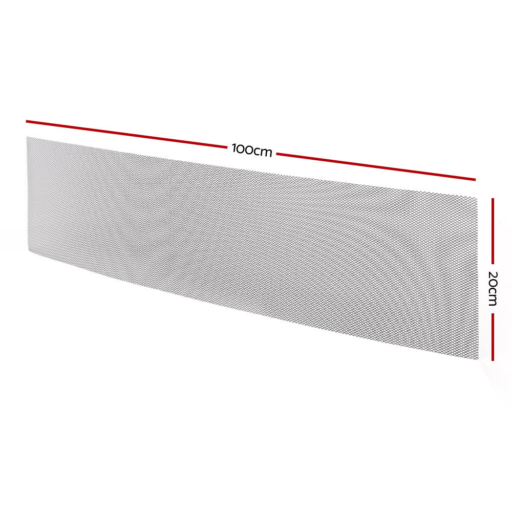 60m Gutter Guard Aluminium Leaf Mesh Deluxe Home Garden DIY Silver 100x20cm 1mm