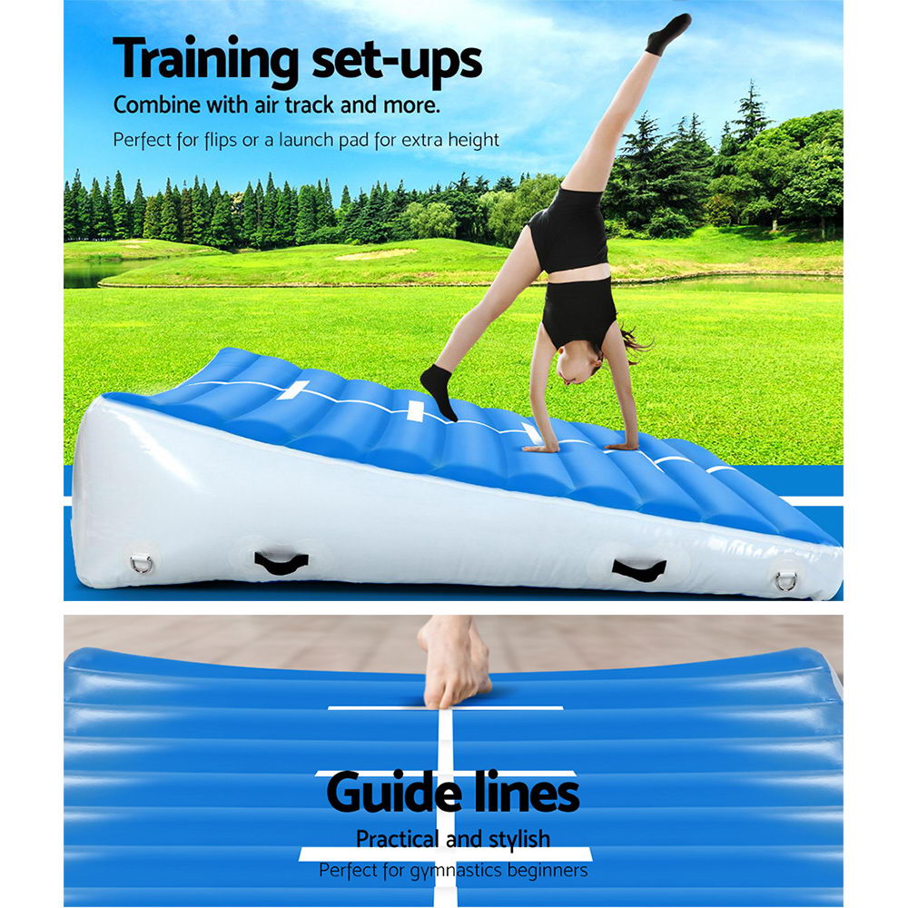 Everfit 2X2X0.4M Airtrack Inflatable Air Track Ramp Incline Mat Floor Gymnastics