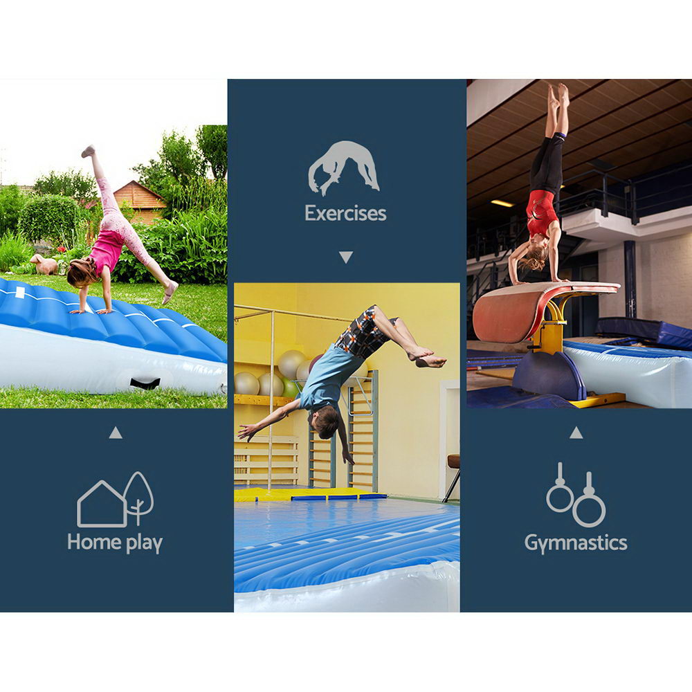 Everfit 2X2X0.4M Airtrack Inflatable Air Track Ramp Incline Mat Floor Gymnastics