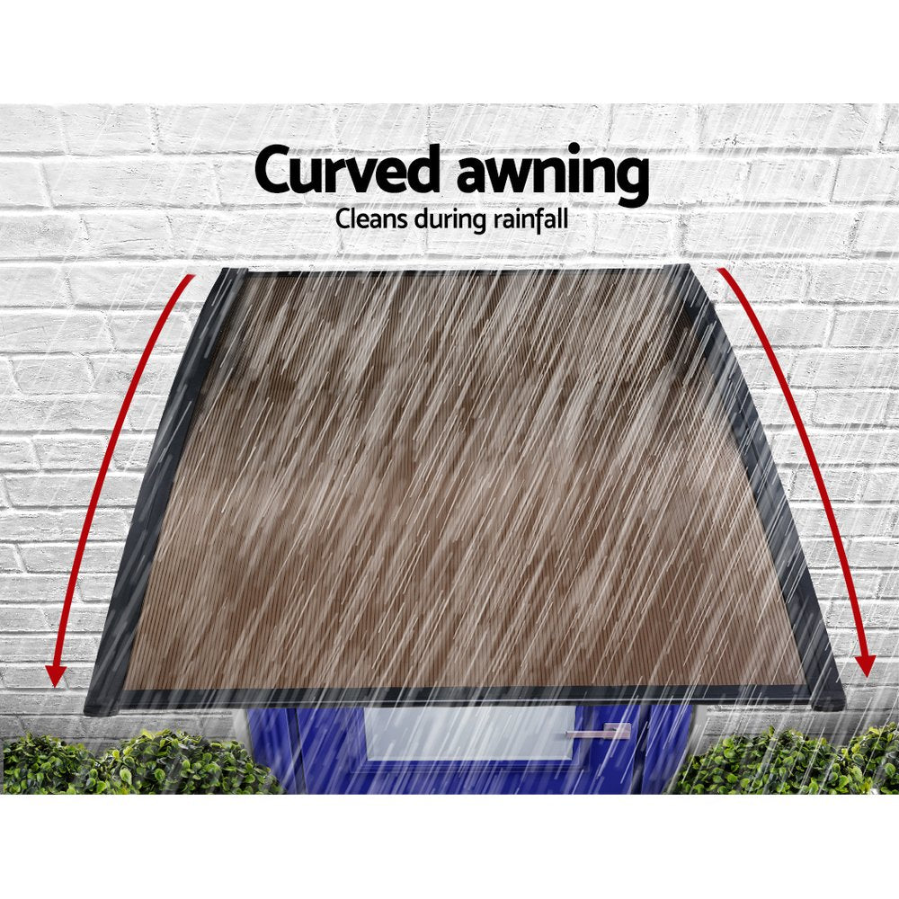Instahut Window Door Awning Door Canopy Outdoor Patio Cover Shade 1.5mx2m DIY BR