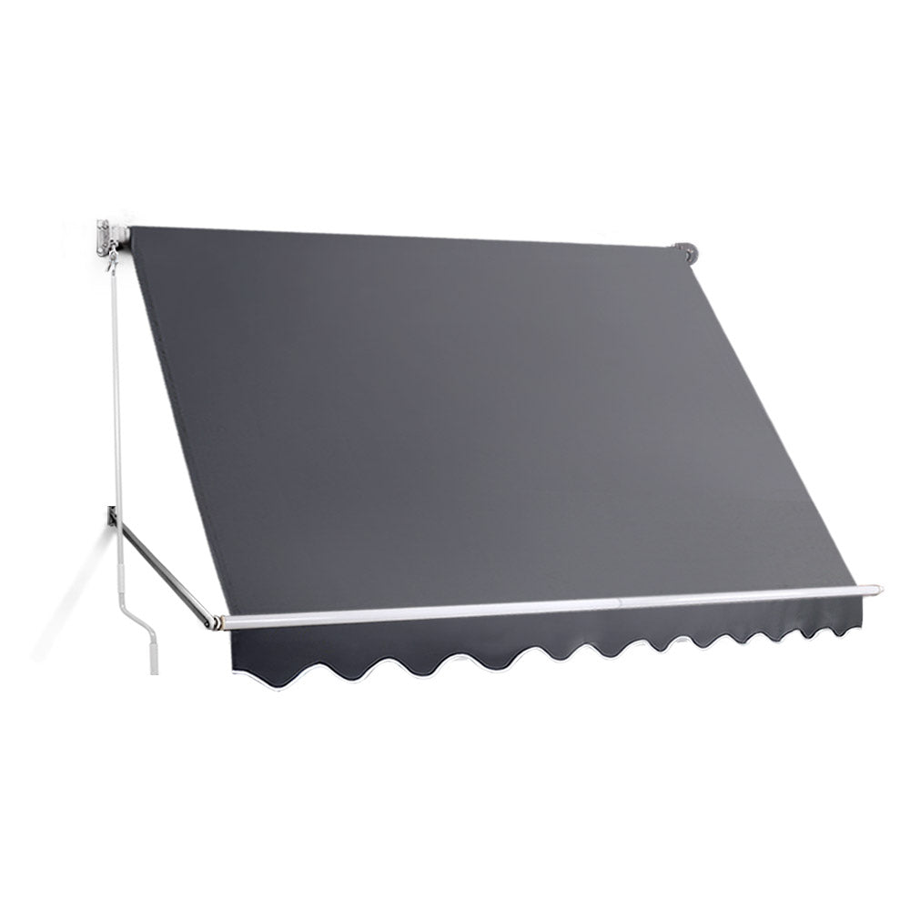 Instahut 2.1X2.8 Retractable Fixed Pivot Arm Window Awning Garden Blinds