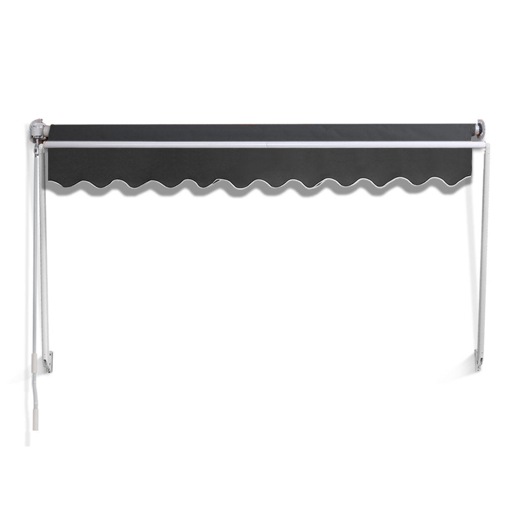 Instahut 2.8X2.1 Retractable Fixed Pivot Arm Window Awning Garden Blinds