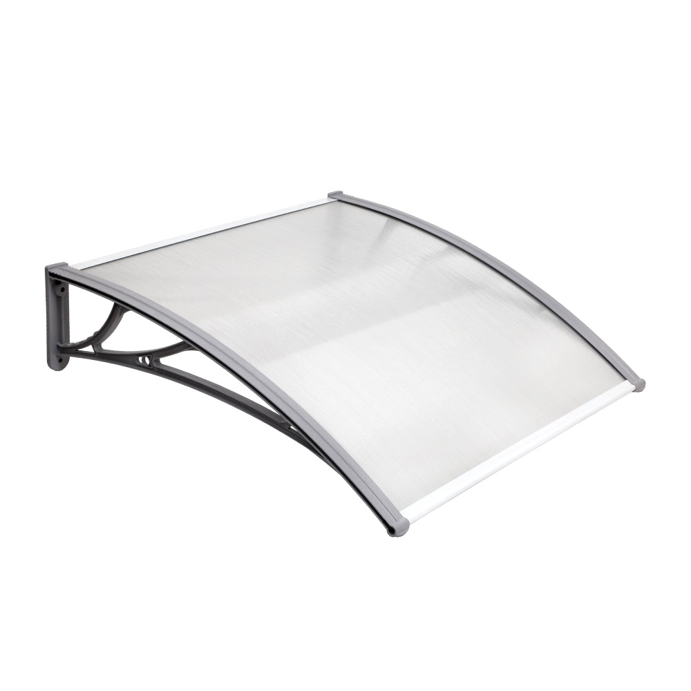 Instahut DIY Window Door Awning Transparent 1 x 1M