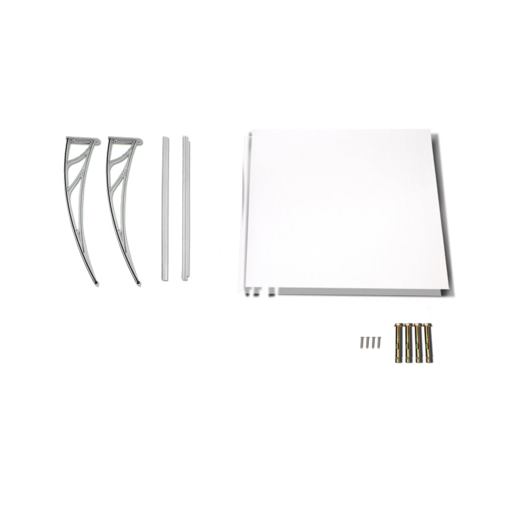 Instahut DIY Window Door Awning Transparent 1 x 1M