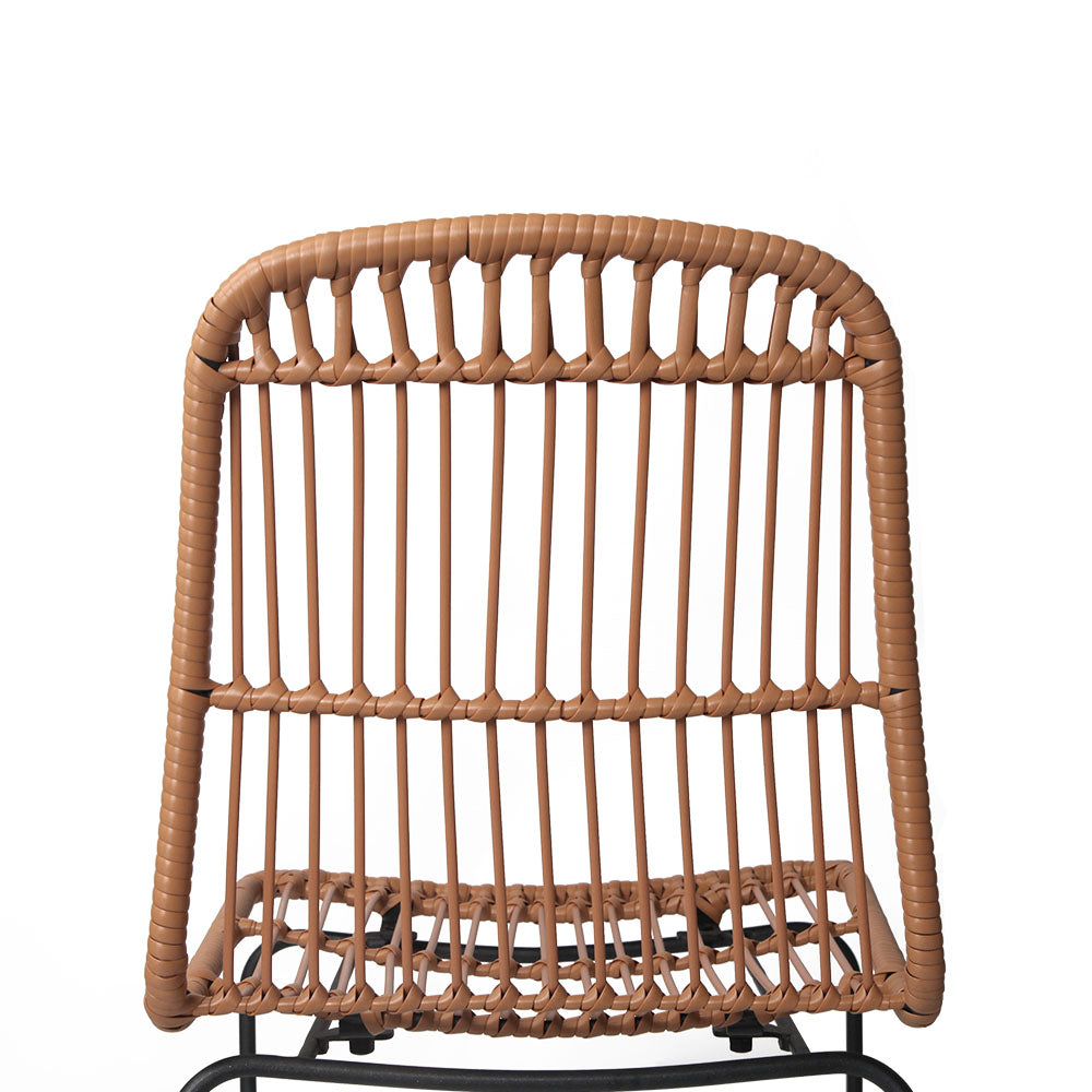 Artiss Set of 2 PE Wicker Dining Chair - Natural
