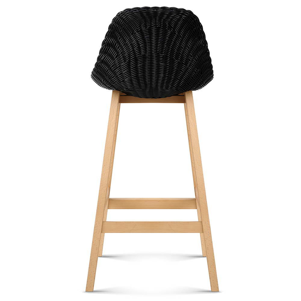 Artiss Set of 2 Vera Bar Stool - Black