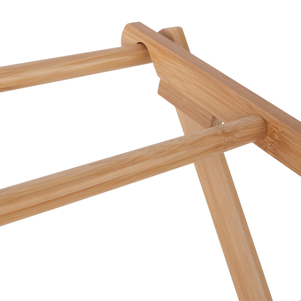 Artiss Bamboo Clothes Dry Rack Folable Towel Hanger Laundry Drying