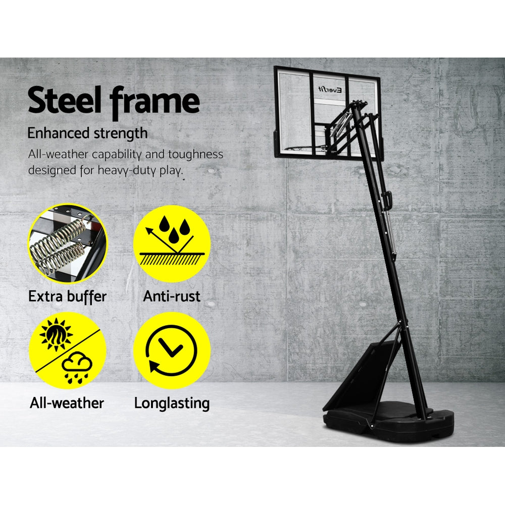 Everfit Pro Portable Basketball Stand System Ring Hoop Net Height Adjustable 3.05M