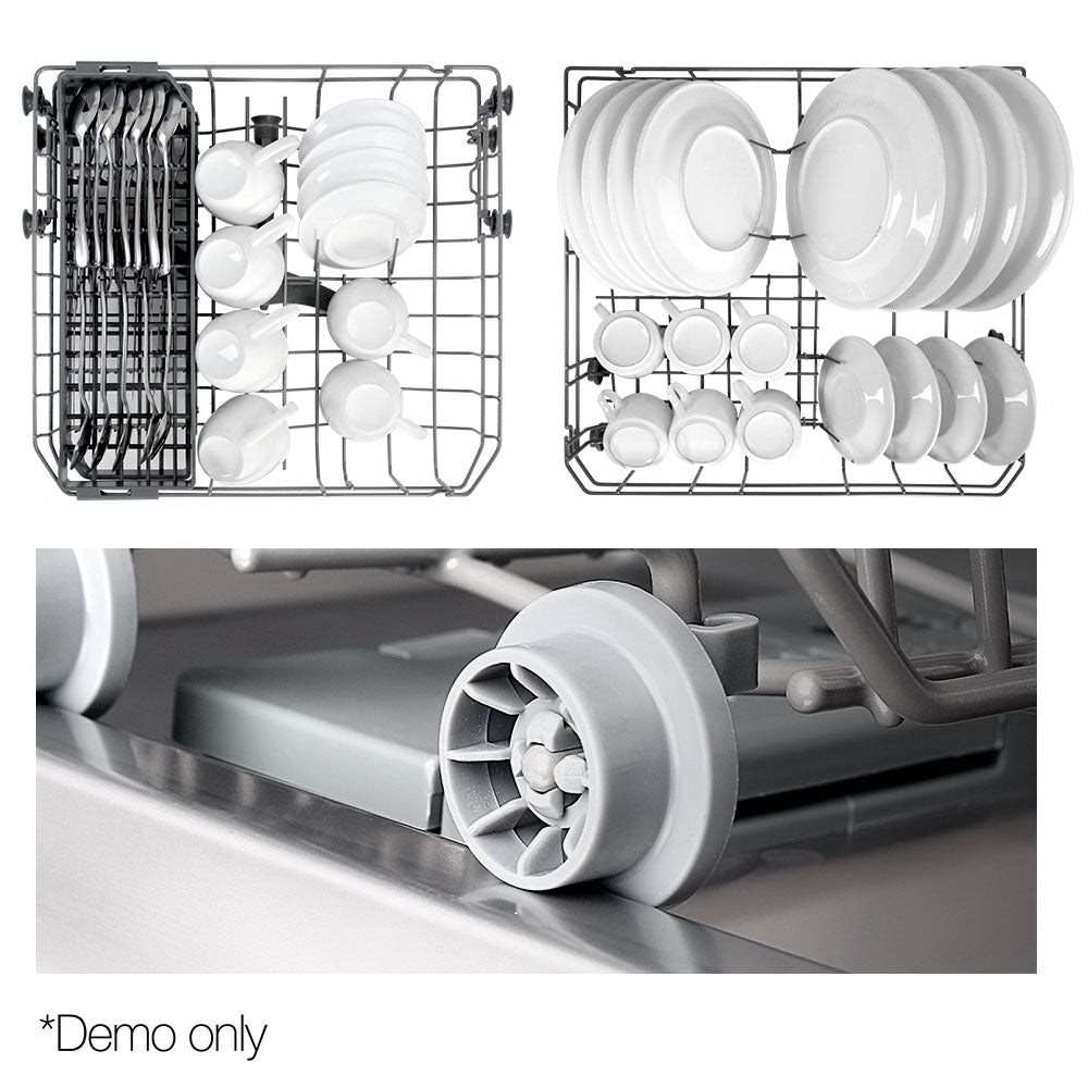 Devanti 8 Place Settings Benchtop Dishwasher Sliver