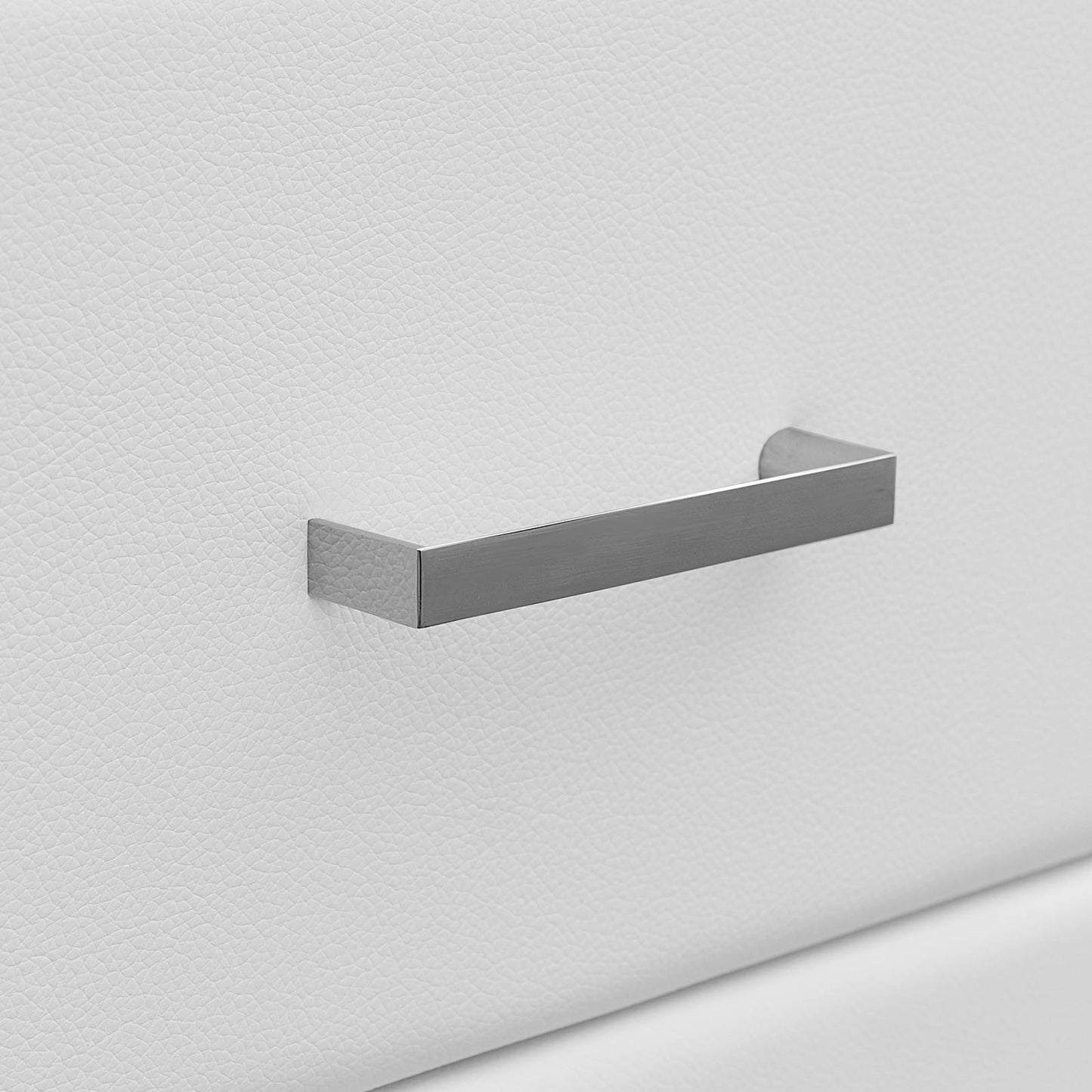 Artiss PVC Leather Bedside Table - White