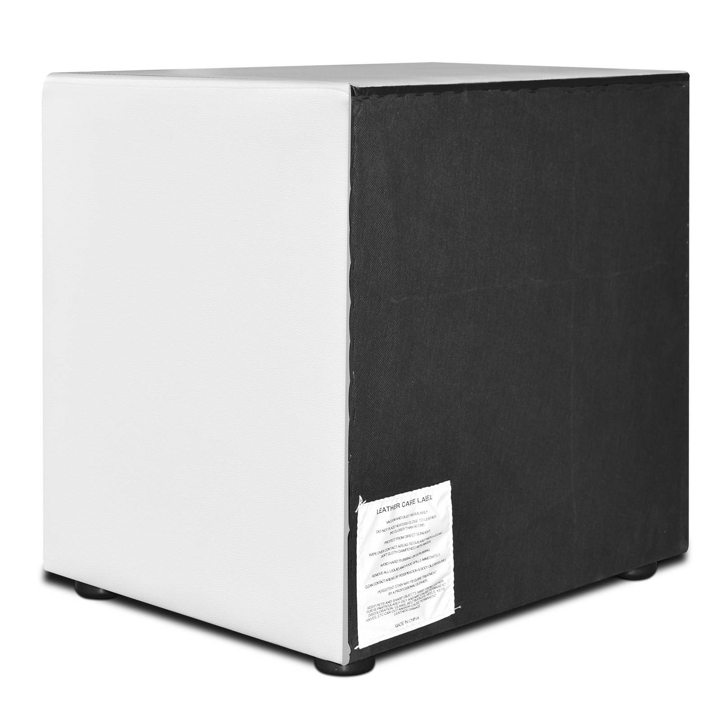 Artiss PVC Leather Bedside Table - White
