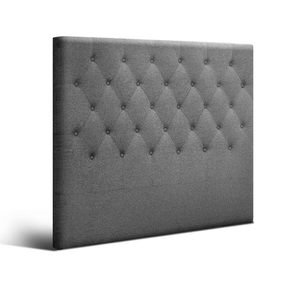 Artiss KING SINGLE Size Bed Head Headboard Bedhead Fabric Frame Base CAPPI Grey