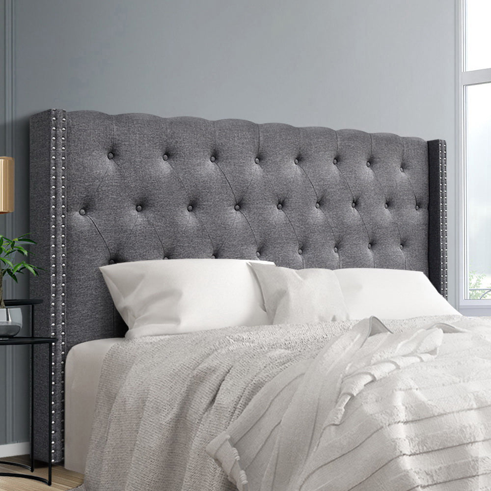 Artiss LUCA King Size Bed Head Headboard Bedhead Leather Base Frame