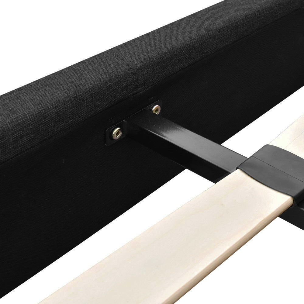 Artiss Neo Bed Frame Fabric - Charcoal Queen
