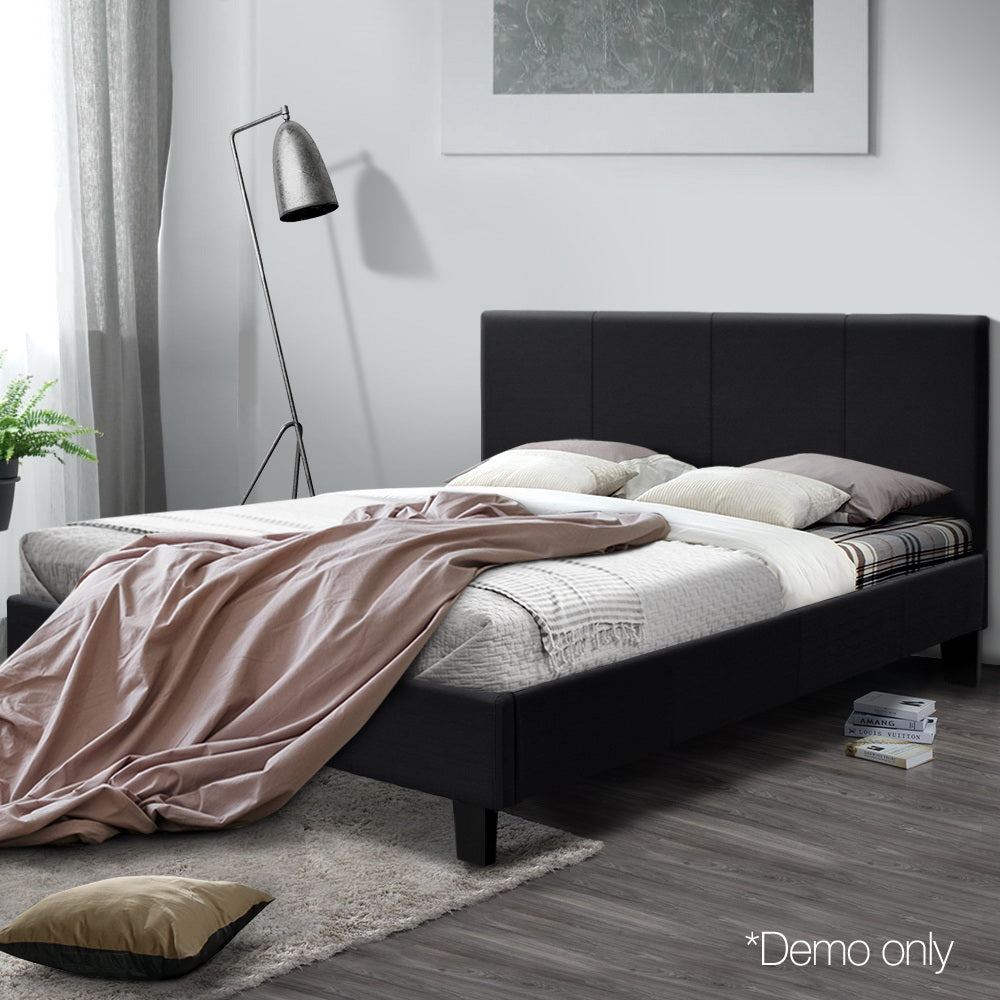 Artiss Neo Bed Frame Fabric - Charcoal Queen