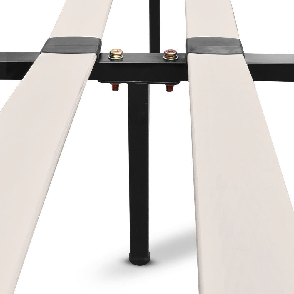 Artiss Pier Bed Frame Fabric - Grey Double