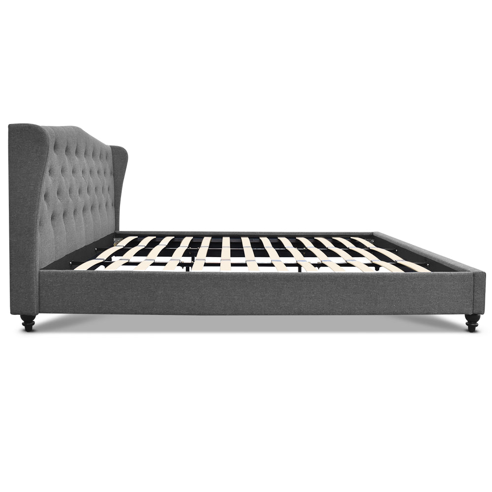 Artiss Pier Bed Frame Fabric - Grey King