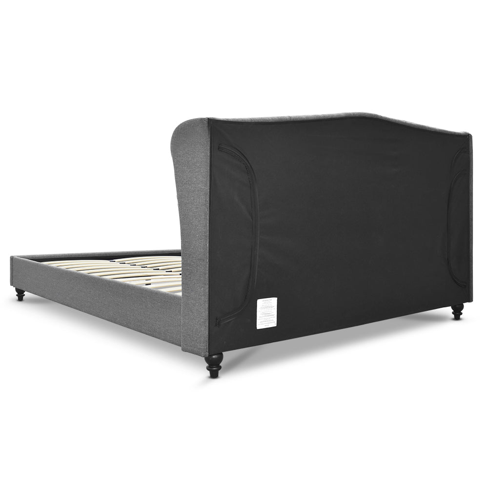 Artiss Pier Bed Frame Fabric - Grey King