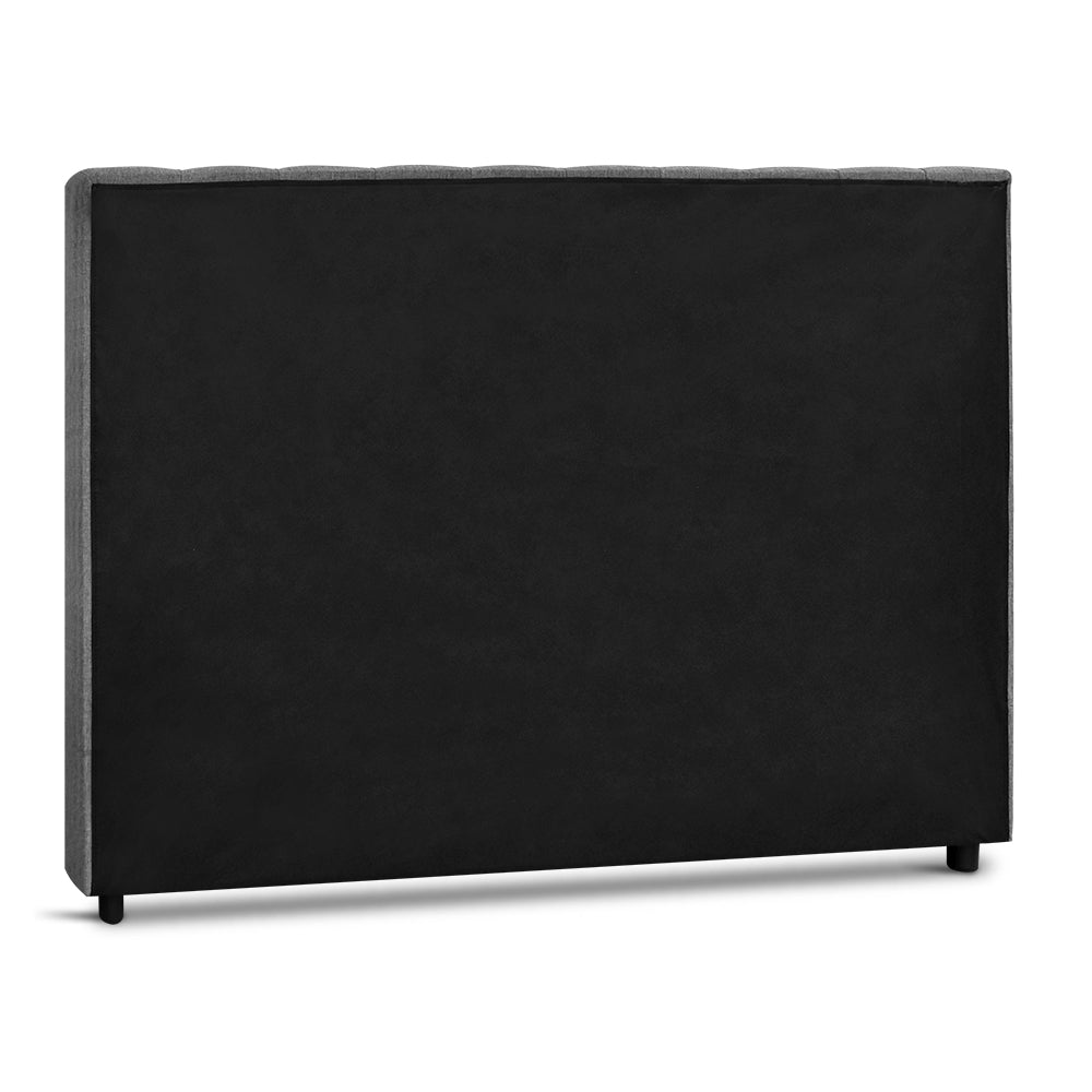 Artiss Queen Size Upholstered Fabric Headboard - Grey