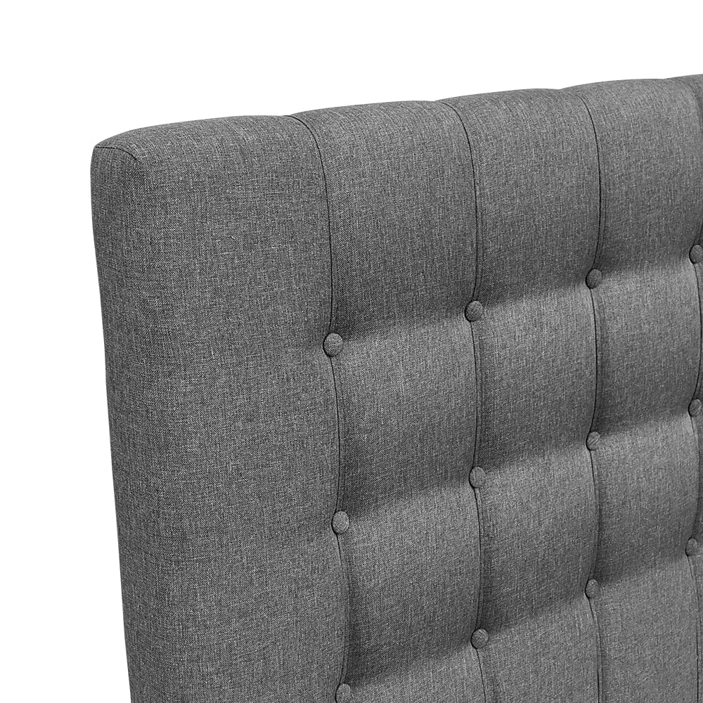 Artiss Queen Size Upholstered Fabric Headboard - Grey