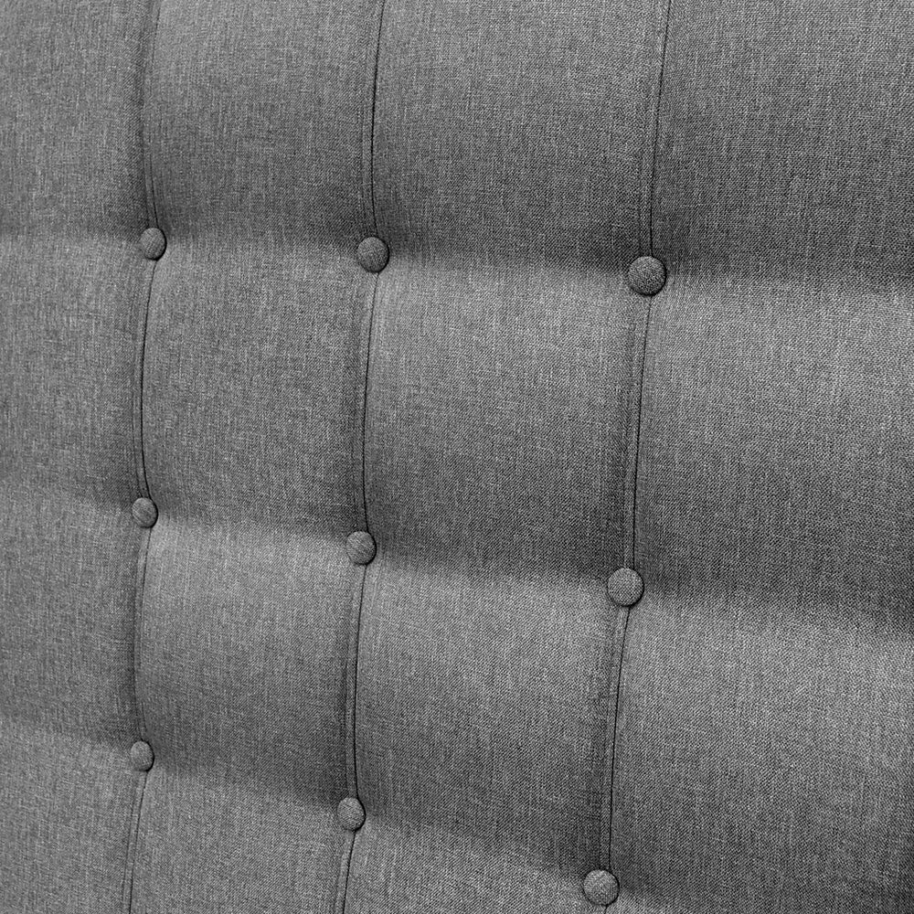 Artiss Queen Size Upholstered Fabric Headboard - Grey