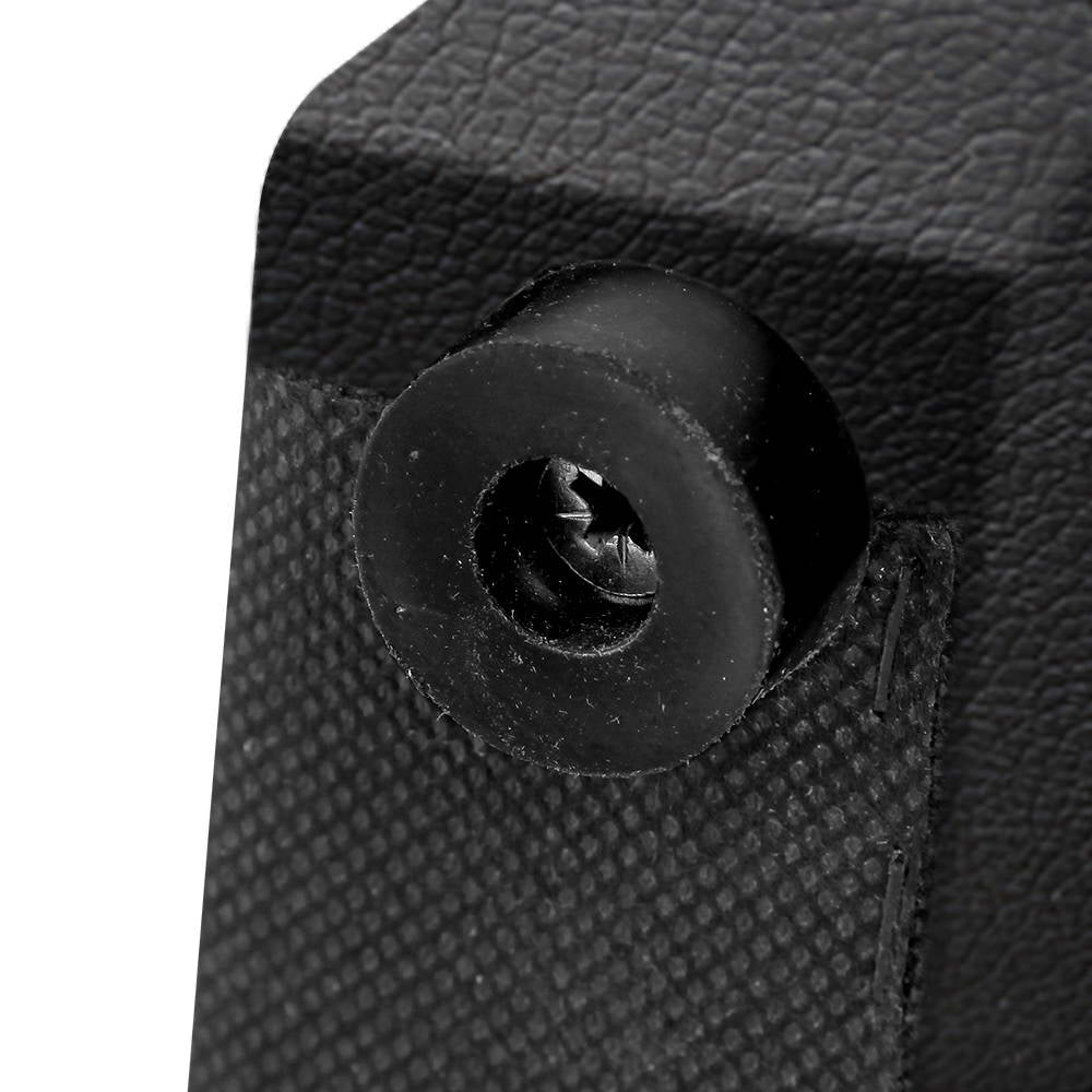 Artiss PU Leather Bedside Table with 2 Drawers - Black