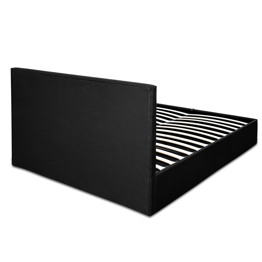 Artiss Gas Lift Queen Bed Frame -Charcoal