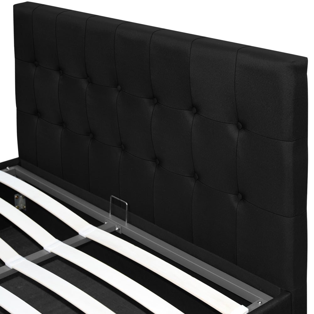 Artiss Gas Lift Queen Bed Frame -Charcoal