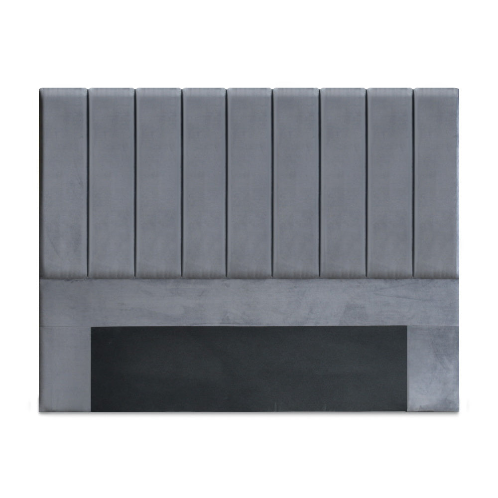 Artiss King Size Fabric Bed Headboard - Grey
