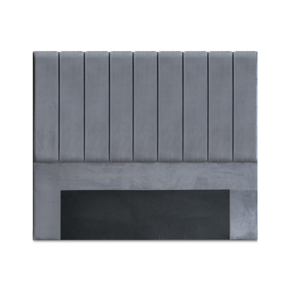 Artiss Queen Size Fabric Bed Headboard - Grey