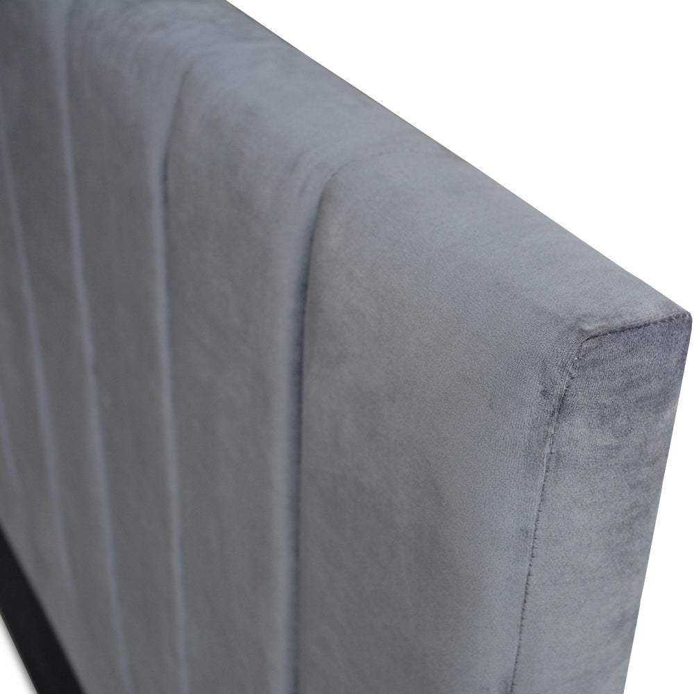 Artiss Queen Size Fabric Bed Headboard - Grey
