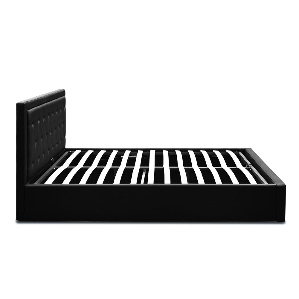 Artiss Tiyo Gas Lift Bed Frame - Double