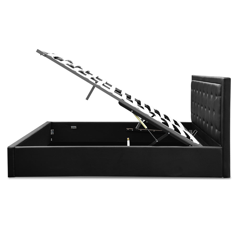 Artiss Tiyo Gas Lift Bed Frame - Double