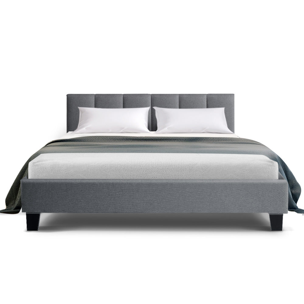 Artiss Anna Bed Frame Fabric - Grey Double