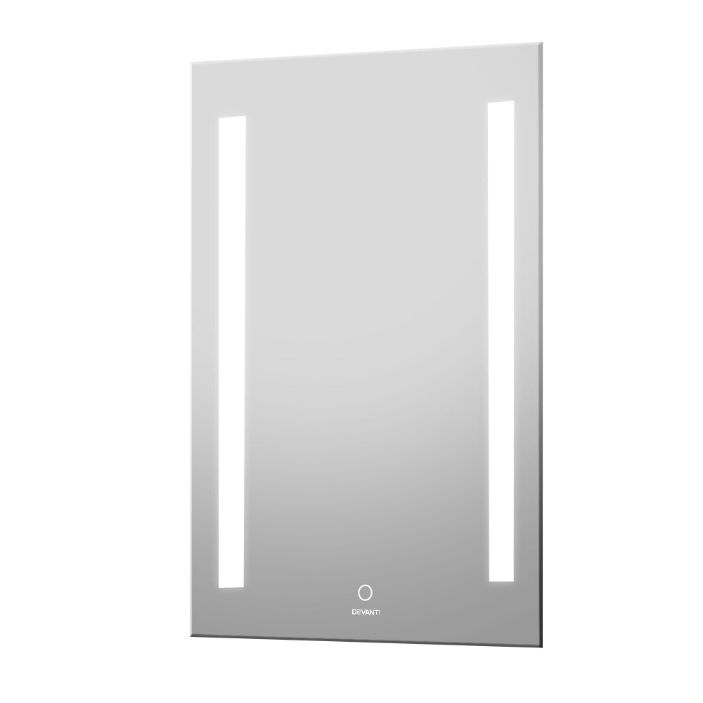 Devanti Bathroom Wall Mirror LED Illuminated Light Makeup Dressing Vanity Touch Switch 500mmx700mm