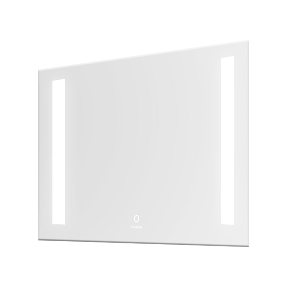Devanti Bathroom Wall Mounted Mirror LED Illuminated Beauty Dressing Vanity 800mm x 600mm