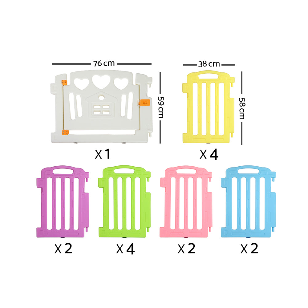 Cuddly Baby 15-Panel Plastic Baby Playpen Kids Toddler Fence