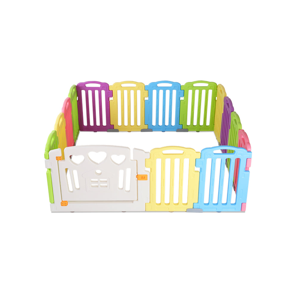 Cuddly Baby 15-Panel Plastic Baby Playpen Kids Toddler Fence