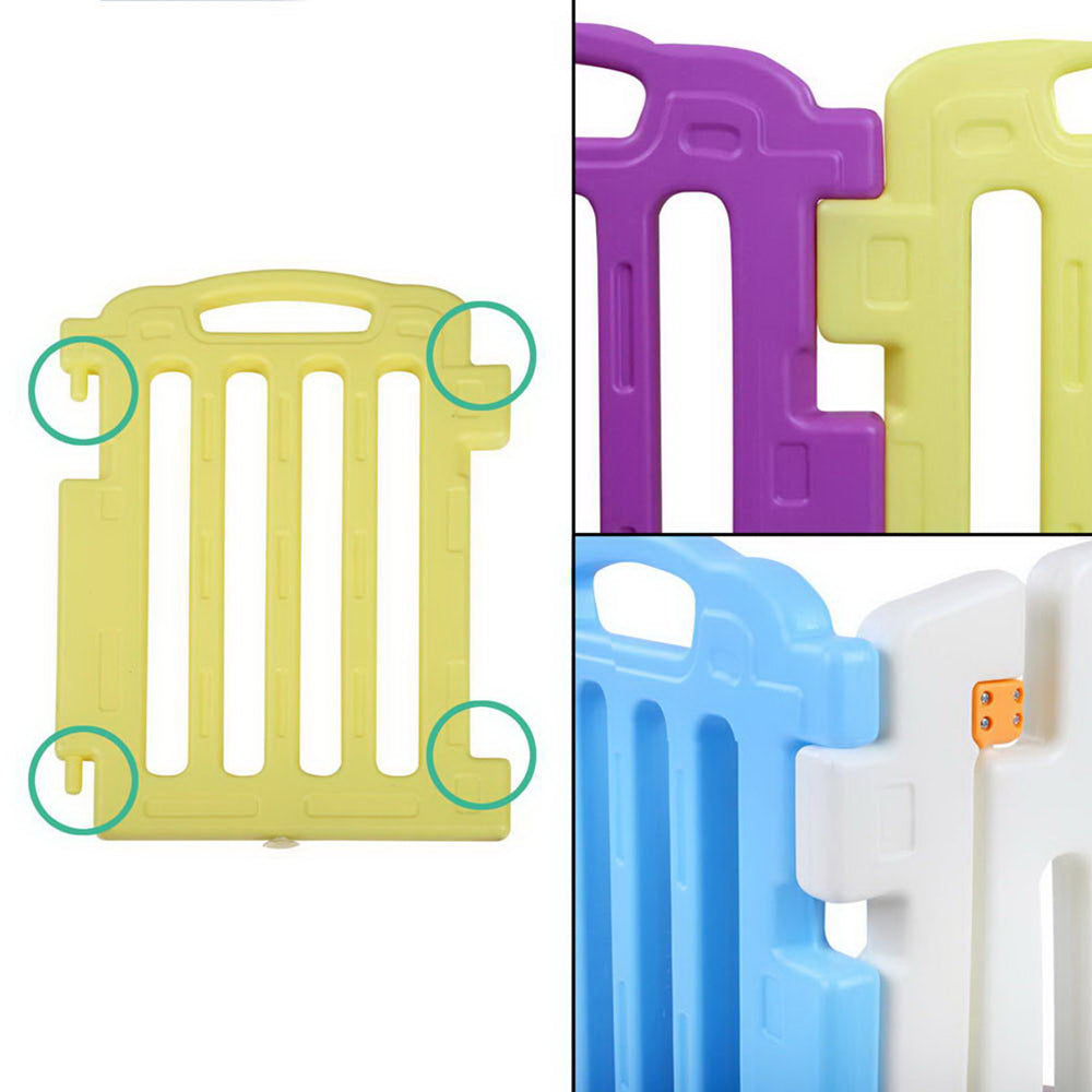 Cuddly Baby 15-Panel Plastic Baby Playpen Kids Toddler Fence