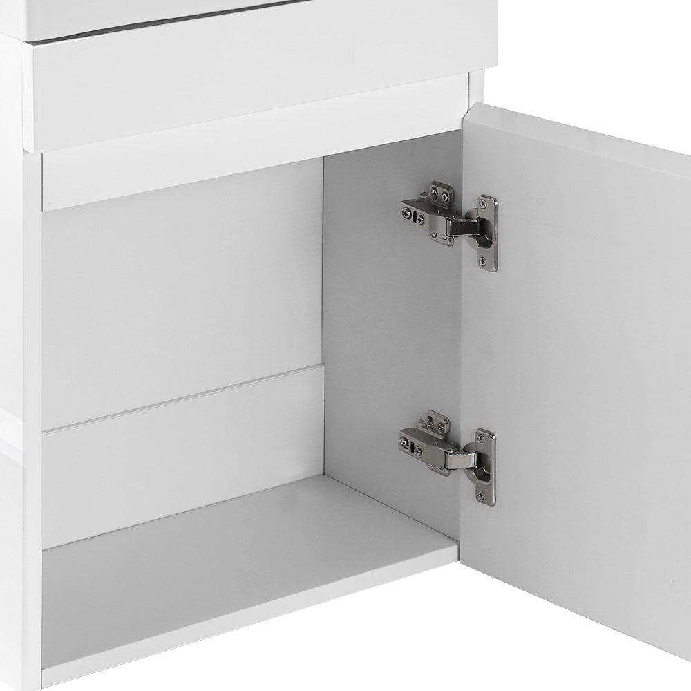 Cefito 400mm Bathroom Vanity Basin Cabinet Sink Storage Wall Hung Ceramic Basins Wall Mounted White