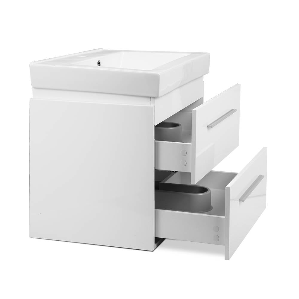 Cefito Ceramic Basic with Cabinet - White
