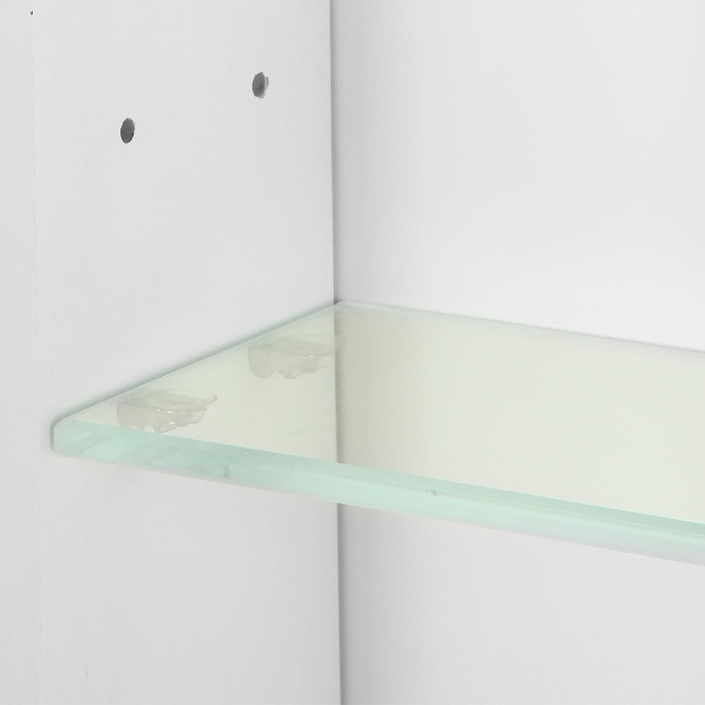 Cefito Bathroom Vanity Mirror with Storage Cabinet - White