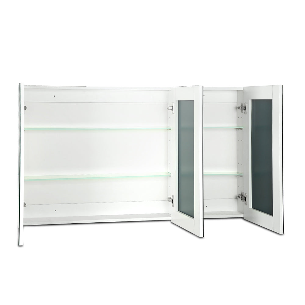 Cefito Bathroom Vanity Mirror with Storage Cabinet - White