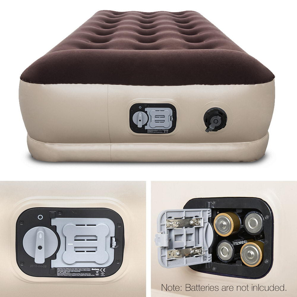 Bestway Single Size Inflatable Air Mattress - Brown