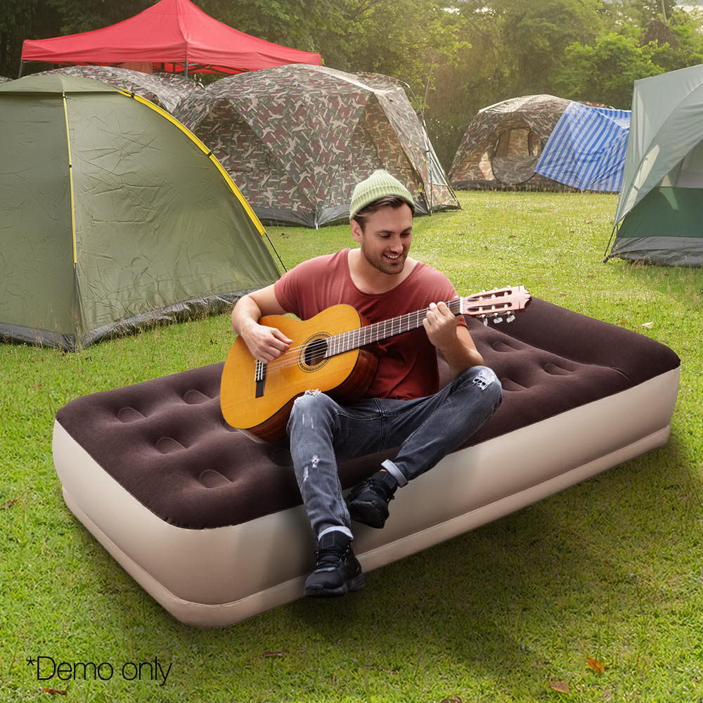 Bestway Single Size Inflatable Air Mattress - Brown